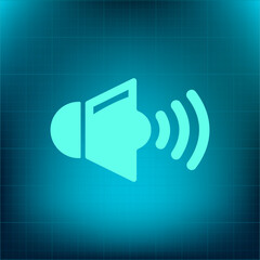 Vector icon on a blue background with a gradient