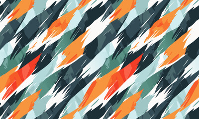 Urban Camouflage: Energetic Hand-Painted Daubs Background