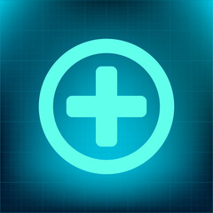 Fototapeta premium Vector icon on a blue background with a gradient