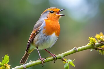 Fototapeta premium Robin on a Branch