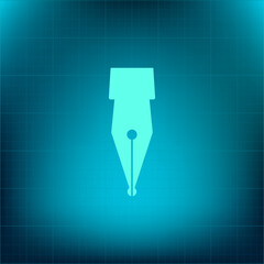 Vector icon on a blue background with a gradient