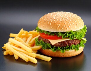 Delicious burger and fries (7)