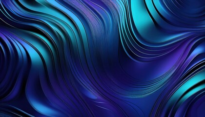 abstract layered waves in blue and teal gradient tones with smooth 3d contours and shadows for digital wallpaper, web design, branding, print layout, and futuristic interface background

