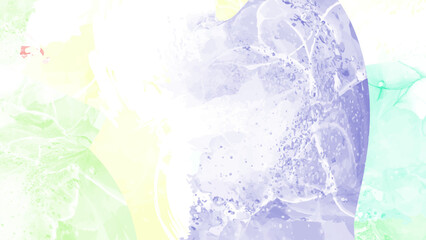 Soft watercolor texture with hand painted alcohol ink and shimmering golden decorative accents