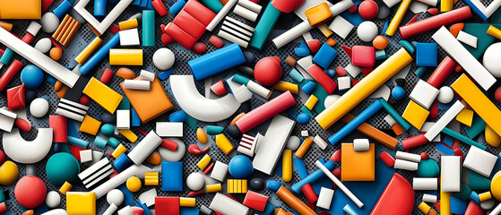 Abstract Colorful Geometric Pattern Design