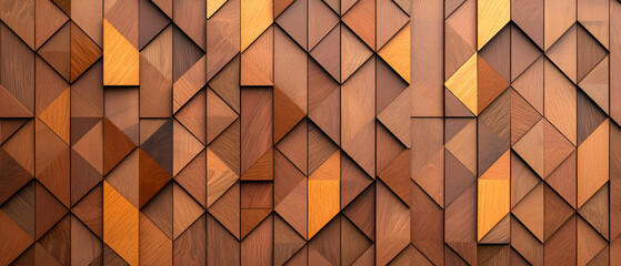 Geometric Wood Pattern Design