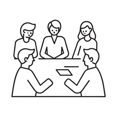 Fototapeta premium Brainstorming Office Team At Whiteboard