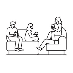 Casual Office Lounge Break Scene