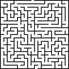 Complex Square Maze Puzzle Challenge Your Mind and Solve It