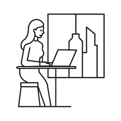 Standing Desk Setup For Office Woman