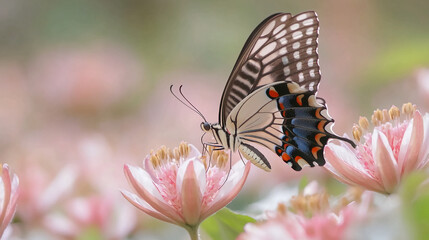 Beautiful butterfly on flower macro photography nature wildlife insect springtime summer garden blossom beauty