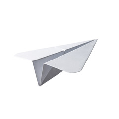 Paper Airplane Isolated on white