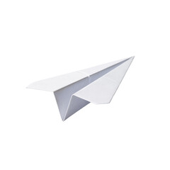Paper Airplane Isolated on white