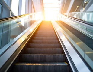 Modern escalator ascending (1)
