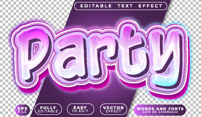  Party Dance Music Fun Club Fully Editable Vector Text File