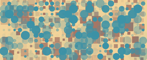 Abstract Vector Background in Blue, Brown, and Beige Colors