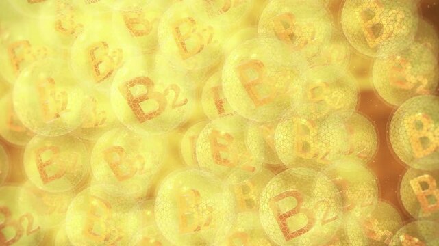 Microscopic View of Riboflavin (Vitamin B2) Crystals