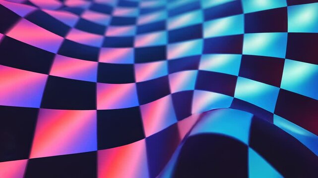 Colorful Geometric Pattern Vector Design Seamless Mosaic Wallpaper with Blue and Rainbow Elements