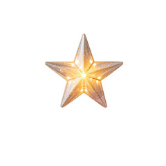 Obraz premium Shining Star Isolated on White