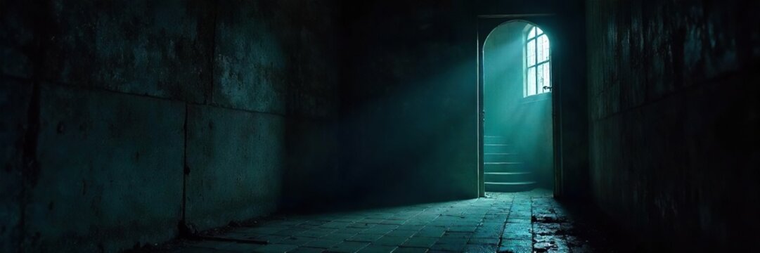 Mysterious, shadowy interior concealed from view, intriguing hidden space, dark and enigmatic Perfect for mystery, thriller, suspense, or secret themes , ominous, secret passage