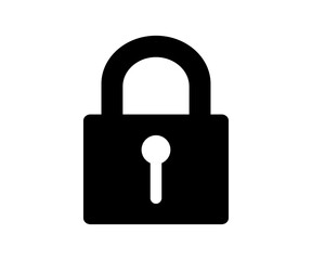 Protection icon with lock symbol privacy icon. Secure private security icon vector design and illustration.



