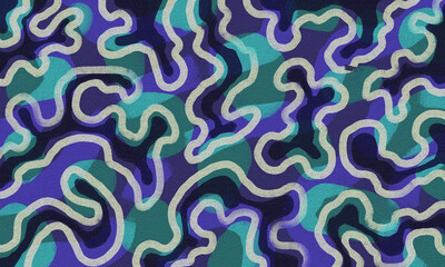 Abstract background with grain texture and brush stroke lines on black background.
