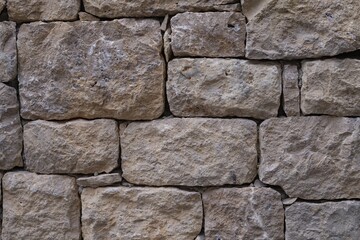Seamless background of medieval stone wall for architectural or design use