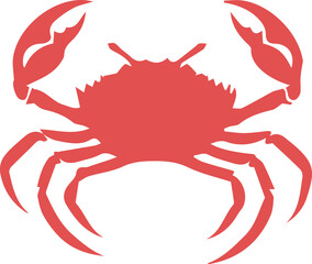 Ocean crab silhouette