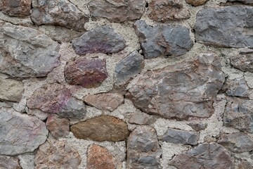 Old Rough Stone Wall Texture – Natural Masonry Background for Architectural Design