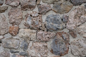 Old Rough Stone Wall Texture – Natural Masonry Background for Architectural Design