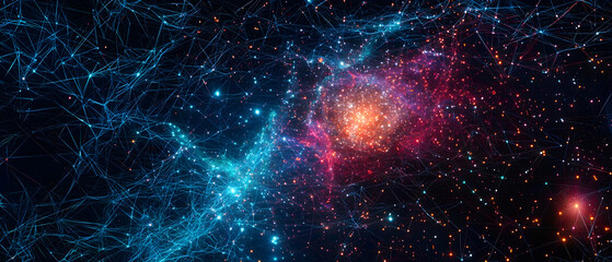 Fototapeta premium Colorful Nebula In Deep Space