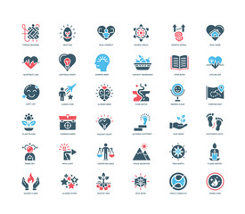 grid life purpose icons aspect personal growth spiritual