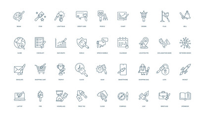 paintbrush diverse concepts functionalities icons uniquely themed