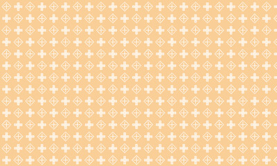 Geometric Plus Sign and Diamond Seamless Pattern