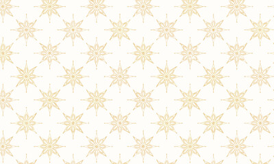 Luxury Gold Christmas Star on White Background