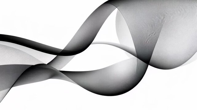 Futuristic Grey Wave Design Vector Illustration with Gradient Lines and Textured Background