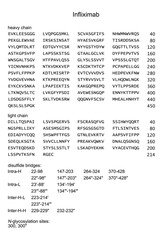 Chemical structure of infliximab, drug substance