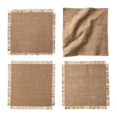 Natural Textured Fabric Samples in Various Arrangements and Styles