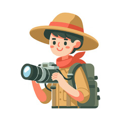 
illustration design of a photographer