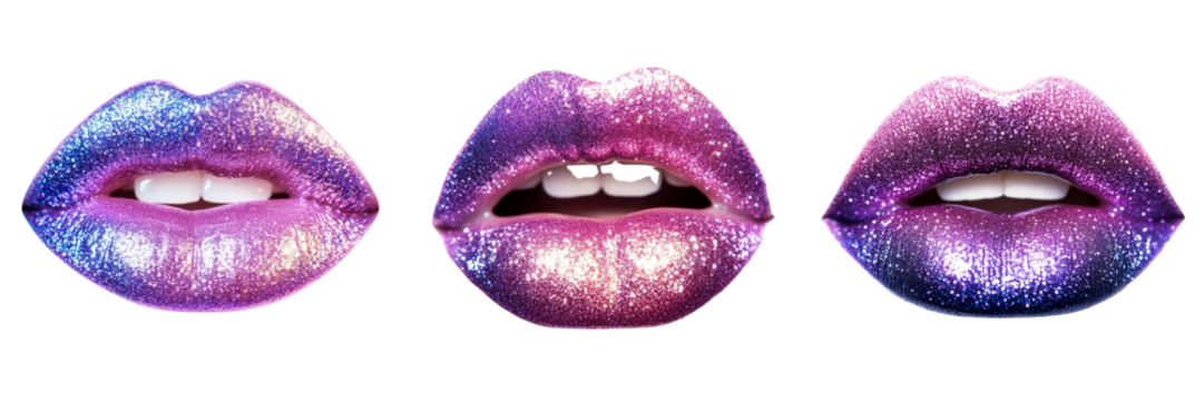 Set of Professional studio photo of two tubes of MISS KISS Liquid Lip Glaze crossed in an X-shape on pure on transparent png background. Ai generated - Powered by Adobe