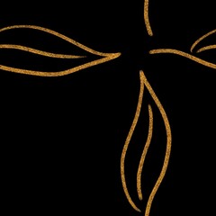 Hand drawn seamless pattern with leaves.