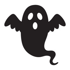 Halloween Funny Ghost vector icon