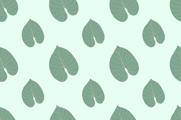 Seamless vector pattern of lush palm leaves. Exotic botanical design ideal for vintage foliage backgrounds and tropical-themed graphics