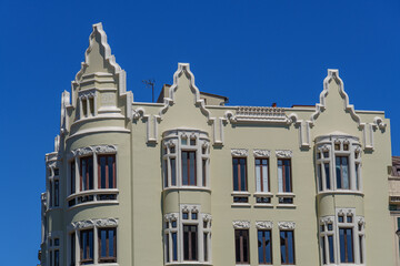 Gijon an der Küste in Spanien