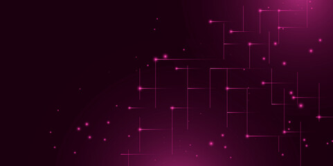 Abstract Futuristic Digital Network Background with Glowing Lines and Dots – Technology and Innovation Concept.