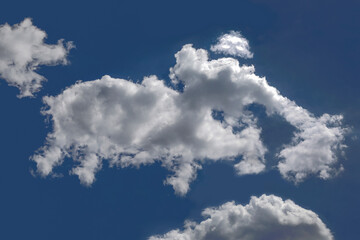 panorama blue sky and clouds