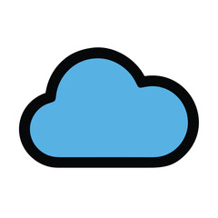 Cloud icon set vector. cloud sign and symbol 