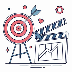 Target clapperboard design concept