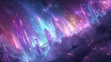 Crystal city in the cosmos