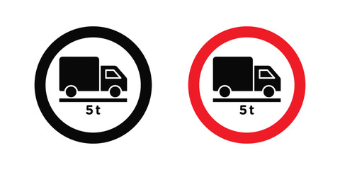 Weight limit traffic sign